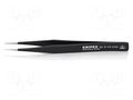 Tweezers; Blade tip shape: sharp; Tweezers len: 128mm; ESD KNIPEX KNP.922102ESD