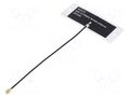 Antenna; GSM,LTE; 0dBi,4.3dBi; linear; self-adhesive; Len: 100mm MOLEX 2072350100