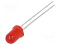 LED; red; 5mm; 40mcd; 60°; Front: convex; 2÷2.5VDC; No.of term: 2 LUMEX SSL-LX5093LID