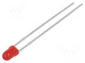 LED; red; 2.9mm; 30mcd; 60°; Front: convex; 2÷2.5VDC; No.of term: 2 LUMEX SSL-LX3044LID