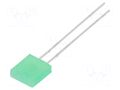 LED; green; rectangular; 2.3x7x8mm; 9mcd; 110°; Front: flat; 20mA LUMEX SSL-LX25783GD