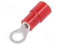 Tip: ring; M3,5; Ø: 3.7mm; 0.3÷1.65mm2; crimped; for cable; tinned NICHIFU TMEX1.25-3.5S-RED