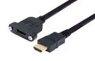 CABLE, HDMI RCPT-HDMI PLUG, 3.3 , BLK PMHDMF-1