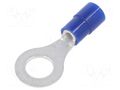 Tip: ring; M6; Ø: 6.4mm; 1.04÷2.63mm2; crimped; for cable; insulated NICHIFU TMEX2-6-BLU