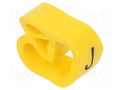 Markers; Marking: J; 8÷16mm; PVC; yellow; -30÷80°C; leaded; CLI C WEIDMÜLLER WM-0253411655