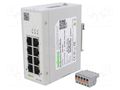 Switch Ethernet; managed; Number of ports: 8; 9÷48VDC; RJ45; 5.8W WAGO 852-1322