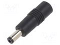 Adapter; Plug: straight; Input: 5,5/2,5; Out: 5,5/2,1 MEAN WELL DC-PLUG-P1M-P1J