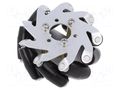 Right wheel; screw; 65mm; Plating: rubber; 1pcs. DFROBOT DF-FIT0780