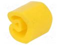 Markers; Marking: empty; 1.3÷3mm; PVC; yellow; -30÷80°C; leaded WEIDMÜLLER WM-0213811687