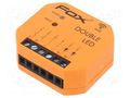 LED controller; flush mount; 9÷30VDC; IP20; FOX; 0÷45°C; 2.4GHz F&F WI-LED2S2-P