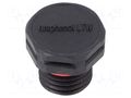 Pressure compensation device; IP68; Thread: M12; Body: black AMPHENOL VENT-PS1NBK-N8002