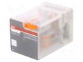 Relay: electromagnetic; DPDT; Ucoil: 230VAC; Icontacts max: 10A ABB CR-U230AC2L