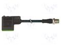 Connection lead; plug; PIN: 3; Contacts ph: 11mm; female; 24VDC MURRELEKTRONIK 7000-40961-6160200