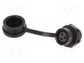 Connector: circular; socket; female; PIN: 3; IP67; SA12; 13A; 250V WEIPU SA1212/S3B