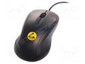 Mouse; ESD,optical,wired; electrically conductive material STATICTEC PRT-STS1405