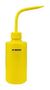 WASH BOTTLE, 8OZ, YEL, PRINTED DI WATER 35791.