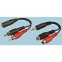 CABLE, 3.5MM JACK-2 RCA PLUG, 6FT, BLK PSG03482