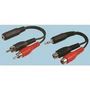 CABLE, 3.5MM JACK-2 RCA PLUG, 6FT, BLK PSG03482