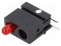LED; in housing; 2.8mm; No.of diodes: 1; red; 2mA; 60°; 1.2÷4mcd MENTOR 1801.0233