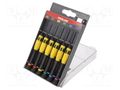 Kit: screwdrivers; precision; Phillips,slot,Torx®; plastic box PROLINE PRE-10225