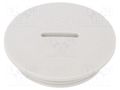 Stopper; PG29; IP54; polyamide; grey; V-N-FS; Thread: PG; 8mm HUMMEL HUMMEL-1251290011