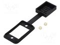 Socket gasket with dust cap; black; 29mm; Gasket: silicone; SLIM CLIFF CP299822