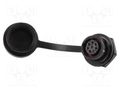 Connector: circular; socket; female; PIN: 8; IP67; SA8; 3A; 30V WEIPU SA812/S8B