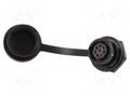 Connector: circular; socket; female; PIN: 8; IP67; SA8; 3A; 30V WEIPU SA812/S8B