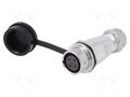 Connector: circular; plug; female; PIN: 4; IP67; SA16; 5÷8mm; 5A; 500V WEIPU SA1611/S4IS