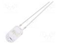 LED; blue; 5mm; 7000÷8400mcd; 30°; Front: convex; 2.9÷3.4VDC; 102mW OPTOSUPPLY OSB56P5E31B