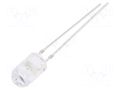 LED; blue; 5mm; 7000÷8400mcd; 30°; Front: convex; 2.9÷3.4VDC; 102mW OPTOSUPPLY OSB56P5E31B