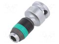 Adapter; hexagon 1/4"/ square 3/8"; 44mm WERA WERA.8784B1