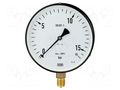 Manometer; 0÷4bar; Class: 1.6; 160mm; Temp: -25÷60°C; IP50; steel WIKA 111.22-12302783