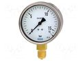 Manometer; 0÷10bar; Class: 1; 100mm; 80°C; IP54; stainless steel WIKA 212.20-12989747