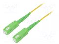 Fiber patch cord; OS2; SC/APC,both sides; 20m; LSZH; yellow LOGILINK FPSSC20