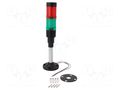 Signalling column; red/green; LED; 24VDC; 24VAC; HBJD-40; 40mm ONPOW HBJD-40DWA2RG24B