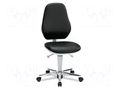 Cleanroom acces: chair; black; 460x440mm; 470÷610mm; ESD EUROSTAT GROUP ERS-432020004