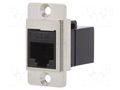 Coupler; DUALSLIM; Cat: 5e; 8p8c; RJ45 socket,both sides; 29mm CLIFF CP30720M