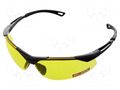 Safety spectacles; Lens: yellow; Resistance to: UV rays LAHTI PRO LAHTI-L1500400