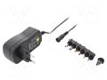 Power supply: switching; mains,universal,plug-in; 3VDC,; 1.5A ESPE ESPE-18UN-W2E-MP