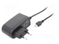 Power supply: switching; mains,plug-in; 5VDC; 2A; 10W; 78.7% ESPE ESPE1005W2E-MUSB
