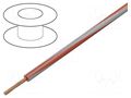 Wire; H05V-K,LgY; stranded; Cu; 2.5mm2; PVC; red-grey; 300V,500V BQ CABLE LGY2.5-RD/GY