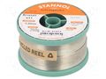 Tin; lead free; Sn96,5Ag3Cu0,5; 1mm; 250g; reel; 2.5%; Flux: SW26 STANNOL SN955K611/1.0/250