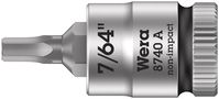 8740 A Zyklop bit socket, 1/4" drive, 7/64"x28.0, Wera 05003382001