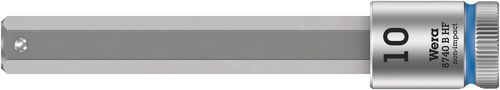 8740 B HF Zyklop bit socket with holding function, 3/8" drive, 10.0x100.0, Wera 05003044001