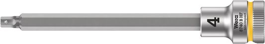 8740 B HF Zyklop bit socket with holding function, 3/8" drive, 4.0x107.0, Wera 05003032001