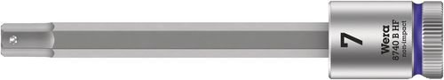 8740 B HF Zyklop bit socket with holding function, 3/8" drive, 7.0x100.0, Wera 05003038001