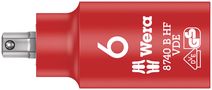 8740 B VDE HF Zyklop Hex bit socket, insulated, with holding function, 3/8" drive, 6.0x55.0, Wera 05004902001