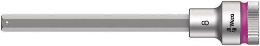 8740 C HF Zyklop bit socket with 1/2" drive with holding function, 8.0x140.0, Wera 05003844001