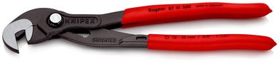 KNIPEX 87 41 250 Multiple Slip Joint Spanner covered with non-slip plastic grey atramentized 250 mm 87 41 250 4003773054566